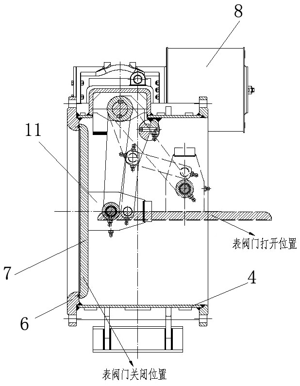 Novel three-rod valve