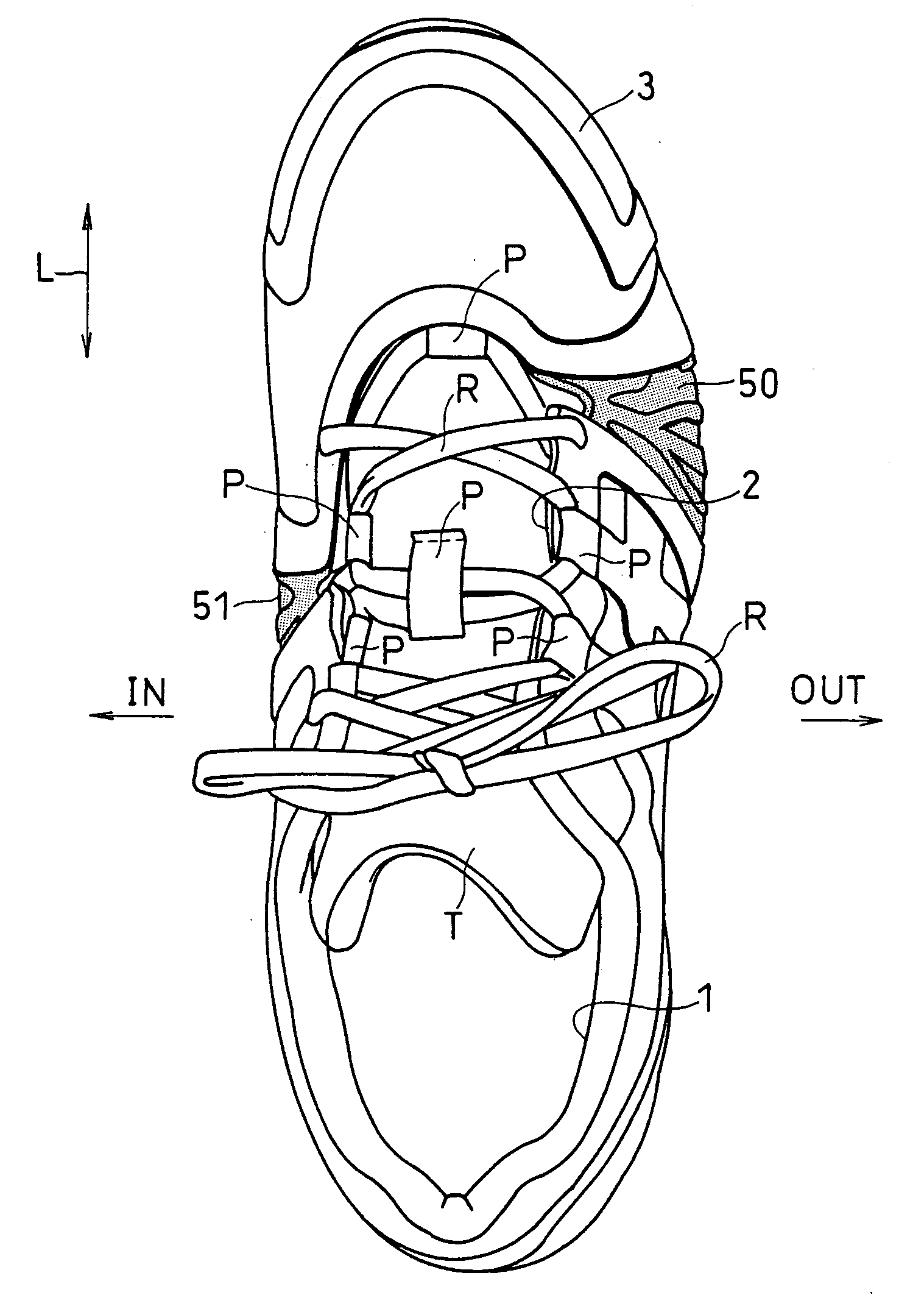 Sports shoes having upper part with improved fitting property