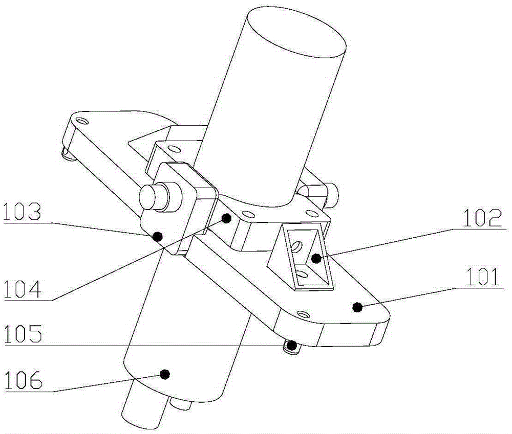 Underwater verticality adjusting device for ADCP sensor