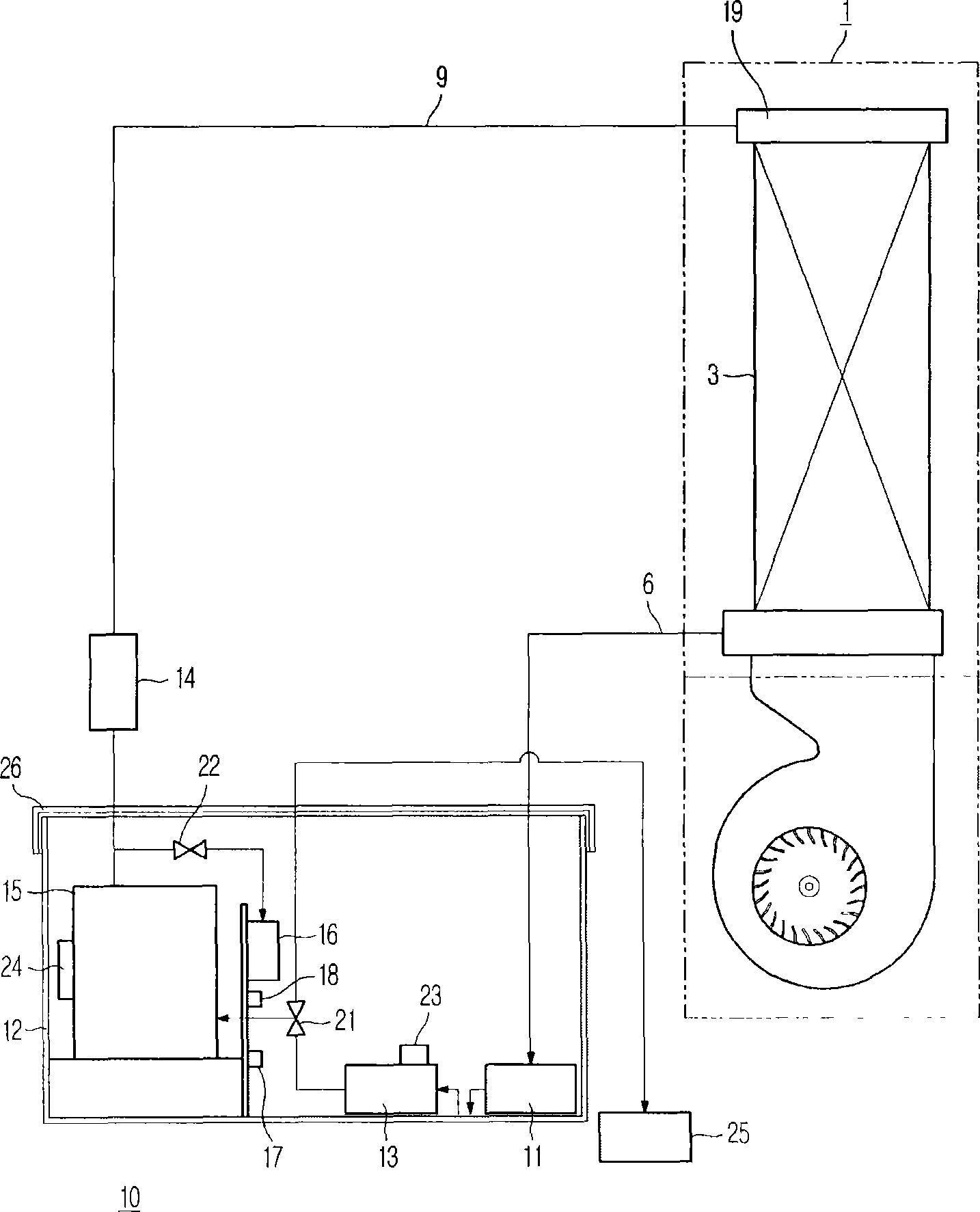 Method for controlling washing apparatus of air conditioner