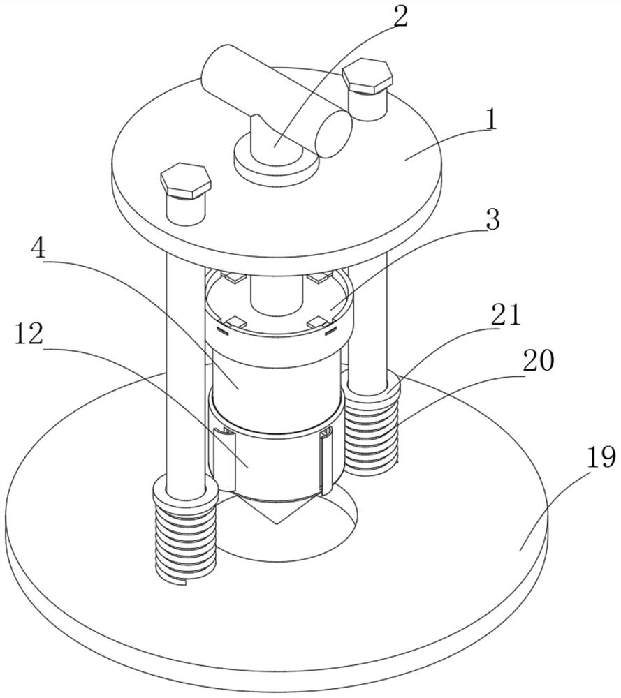 Soil sampling device for roadbed compactness detection based on engineering supervision