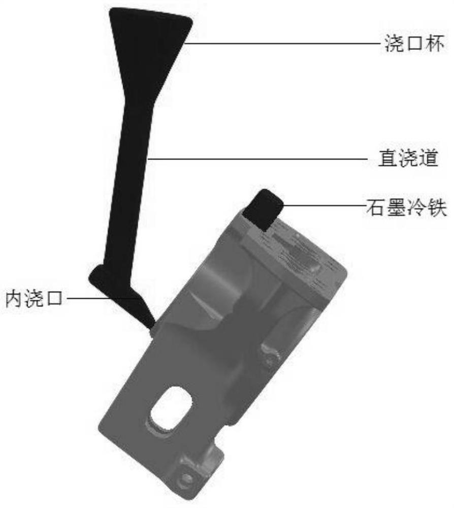 A kind of preparation method of balance shaft bracket casting