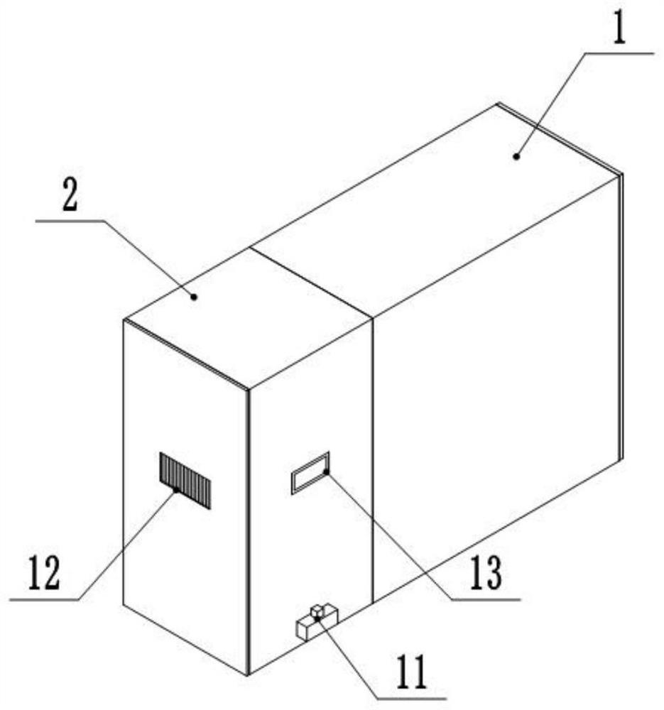 Dehumidification device in small test curing barn and control method of dehumidification device