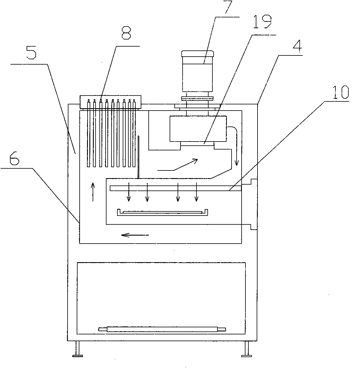 Novel heated-air circulation tempering furnace