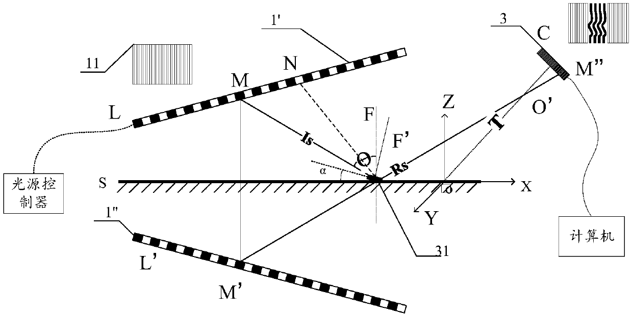 Defect detecting device and method for non-elevation reflective surface workpieces