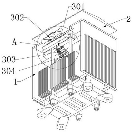 A high heat dissipation transformer with an inner air duct structure