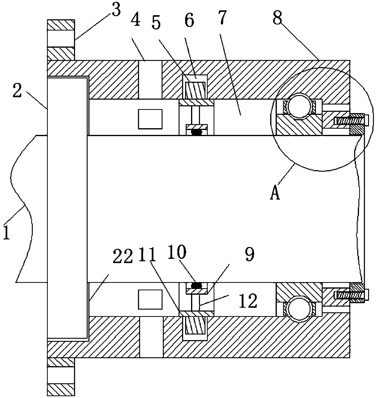 Squirrel-cage elastic support bearing capable of improving installation accuracy