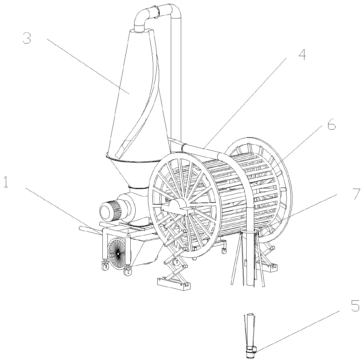 Intelligent pile hole inner muck suction machine and pile hole muck automatic suction method