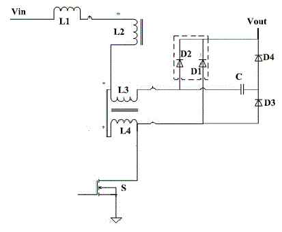 Passive lossless buffering circuit of power factor correction circuit