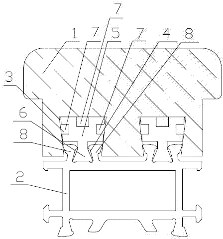 Wood-aluminum composite-type door window