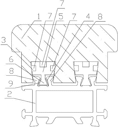 Wood-aluminum composite-type door window