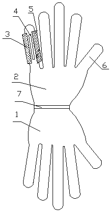 Protection glove special for electric power overhaul