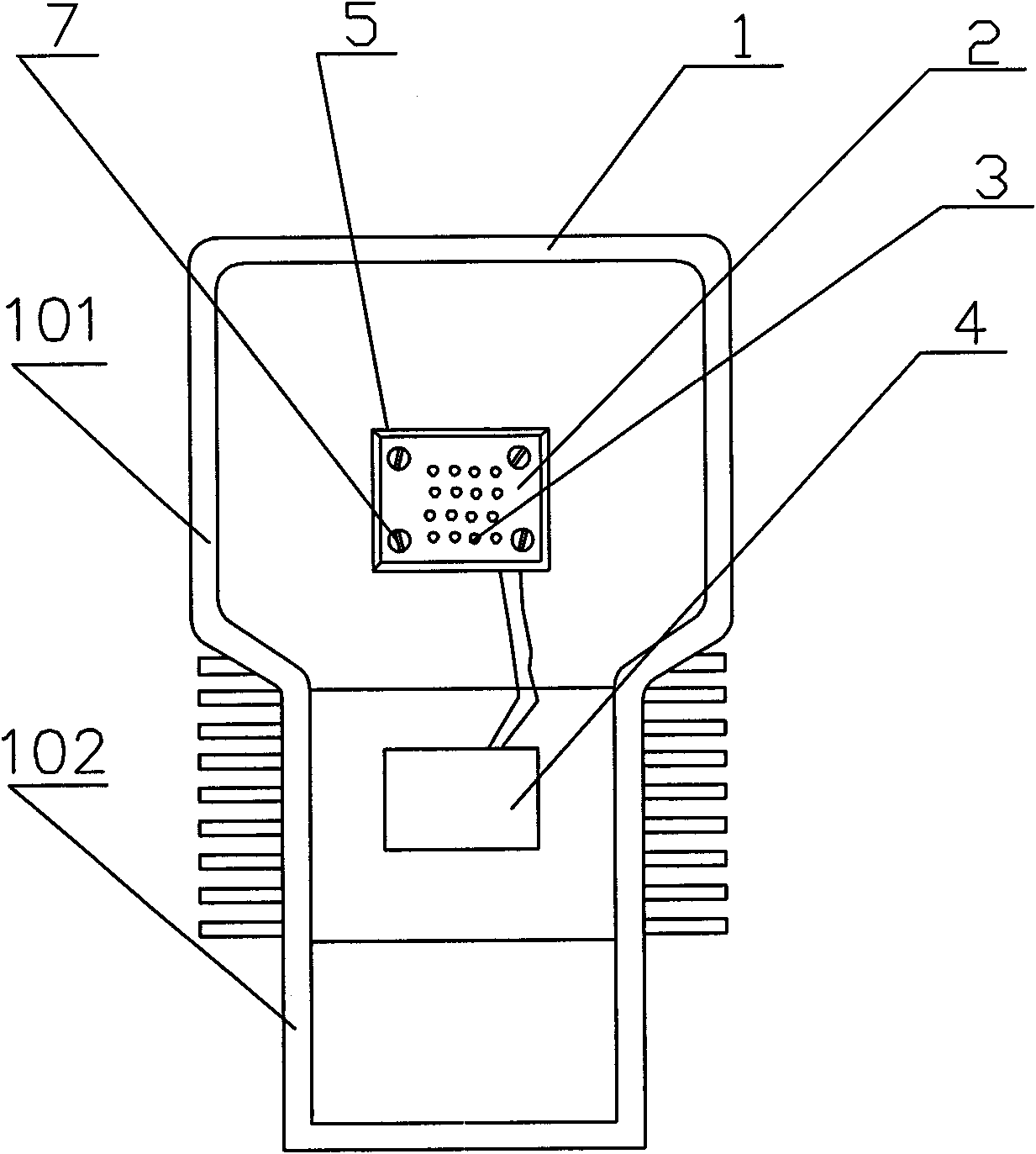 LED street lamp with high heat dissipation performance