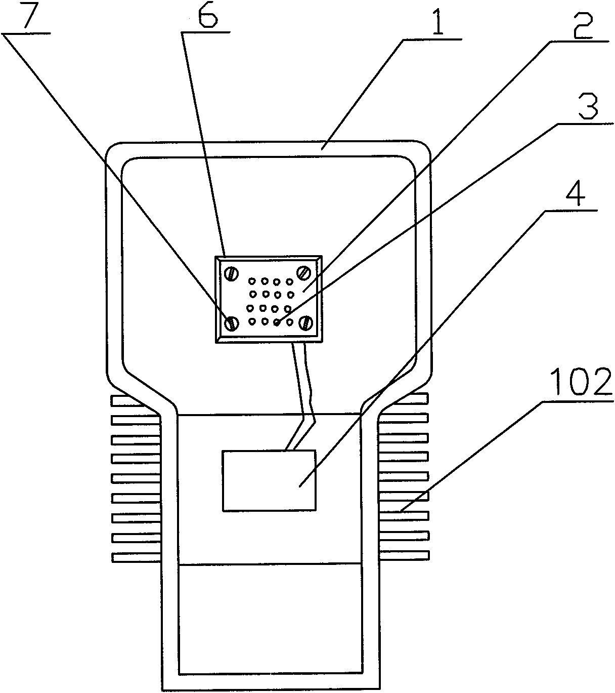 LED street lamp with high heat dissipation performance