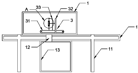 Secondary flywheel comprehensive detection tool for measuring position degree of crankshaft hole