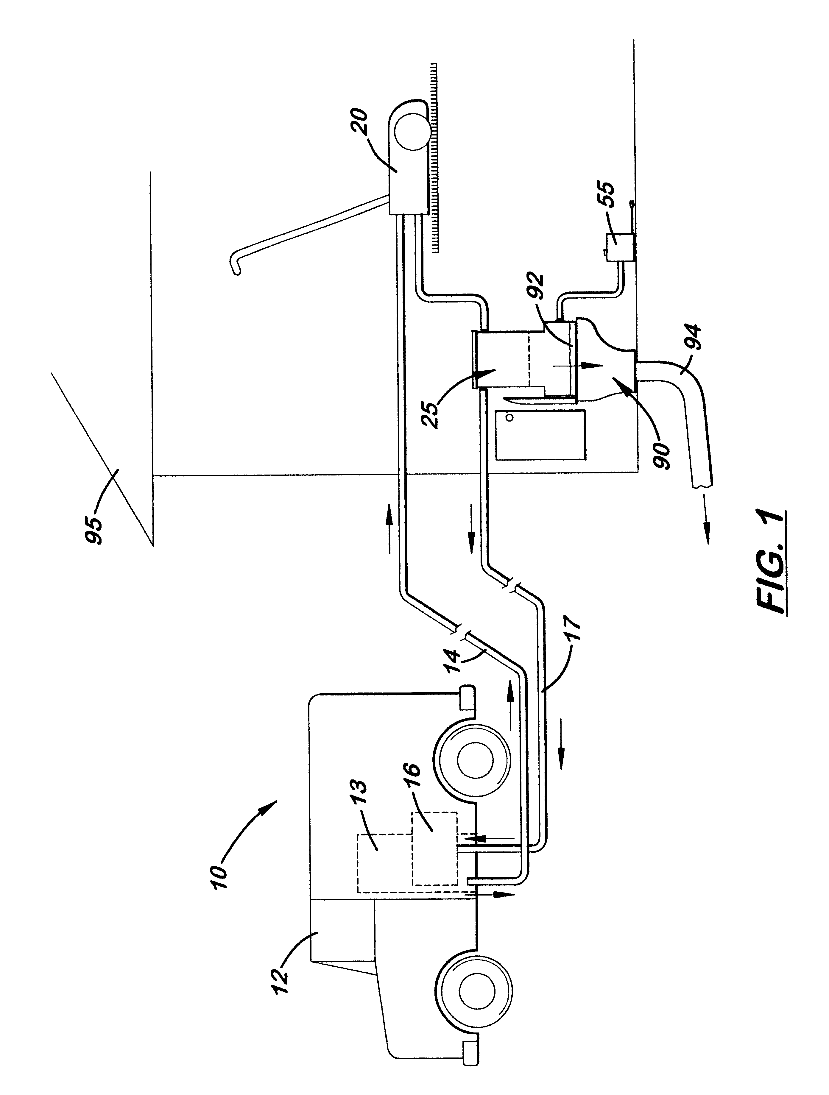 Continuous carpet cleaning system