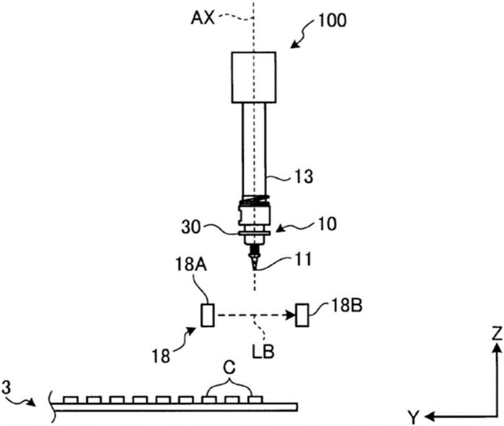 Electronic component installation device and electronic component installation method