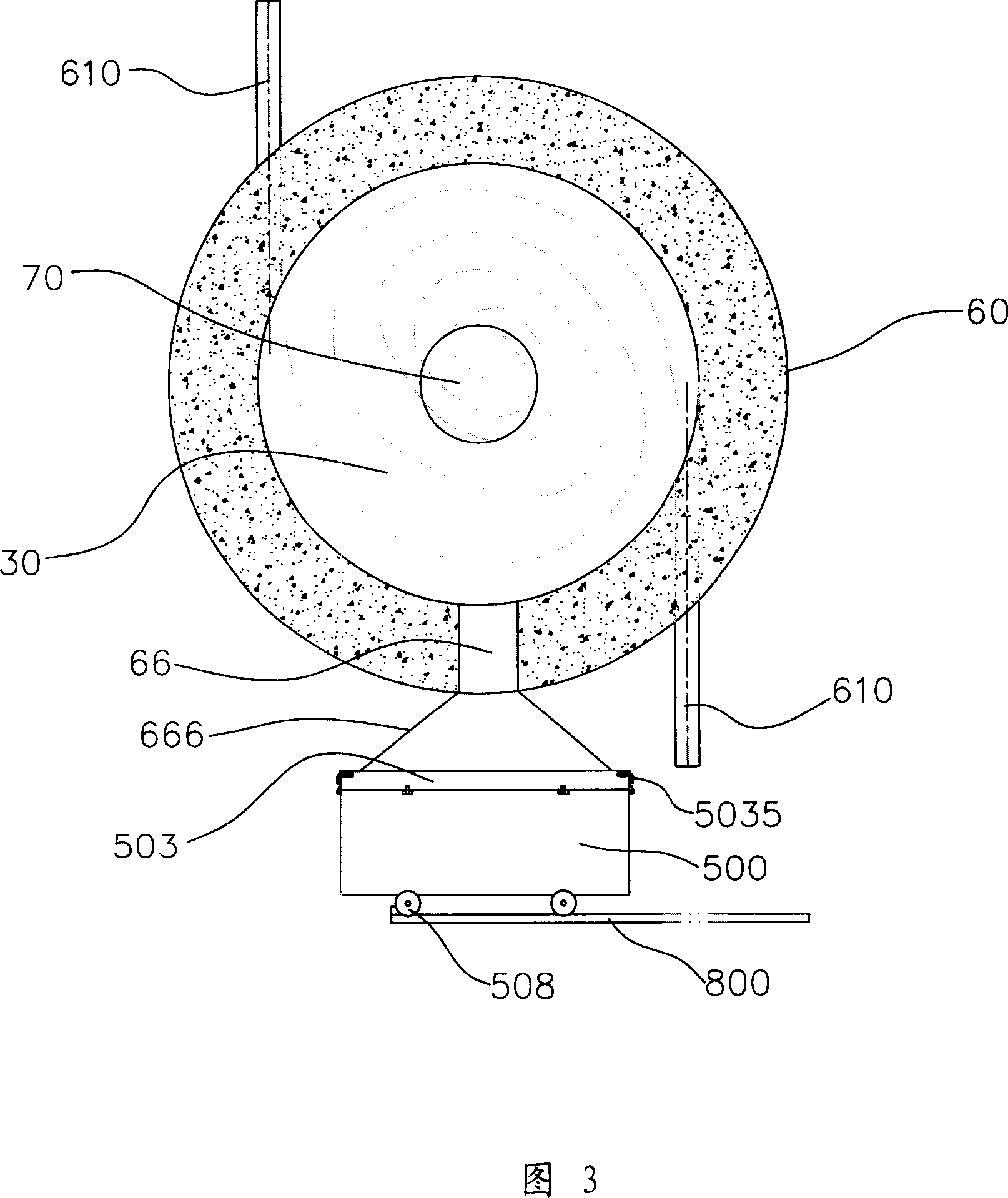 Ceramic hot-blast furnace by emusified coking slurry cyclone burner