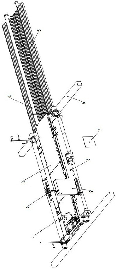 Method for accurately positioning transverse moving trolley