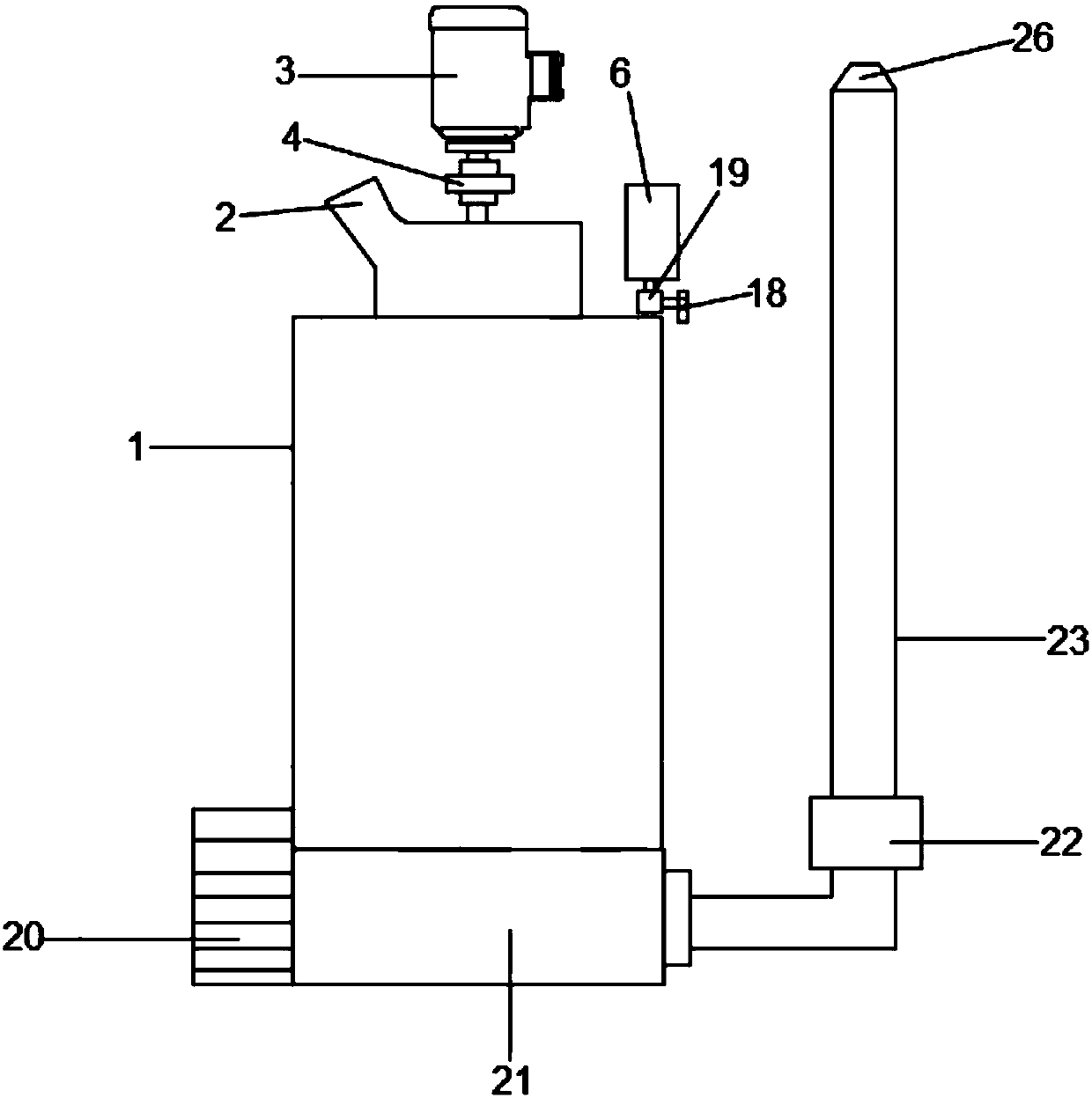 Anti-blocking gypsum mortar spraying machine