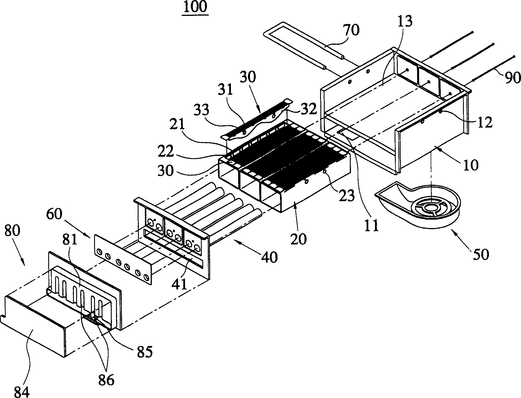 Gas burner capable of multilevel controlled