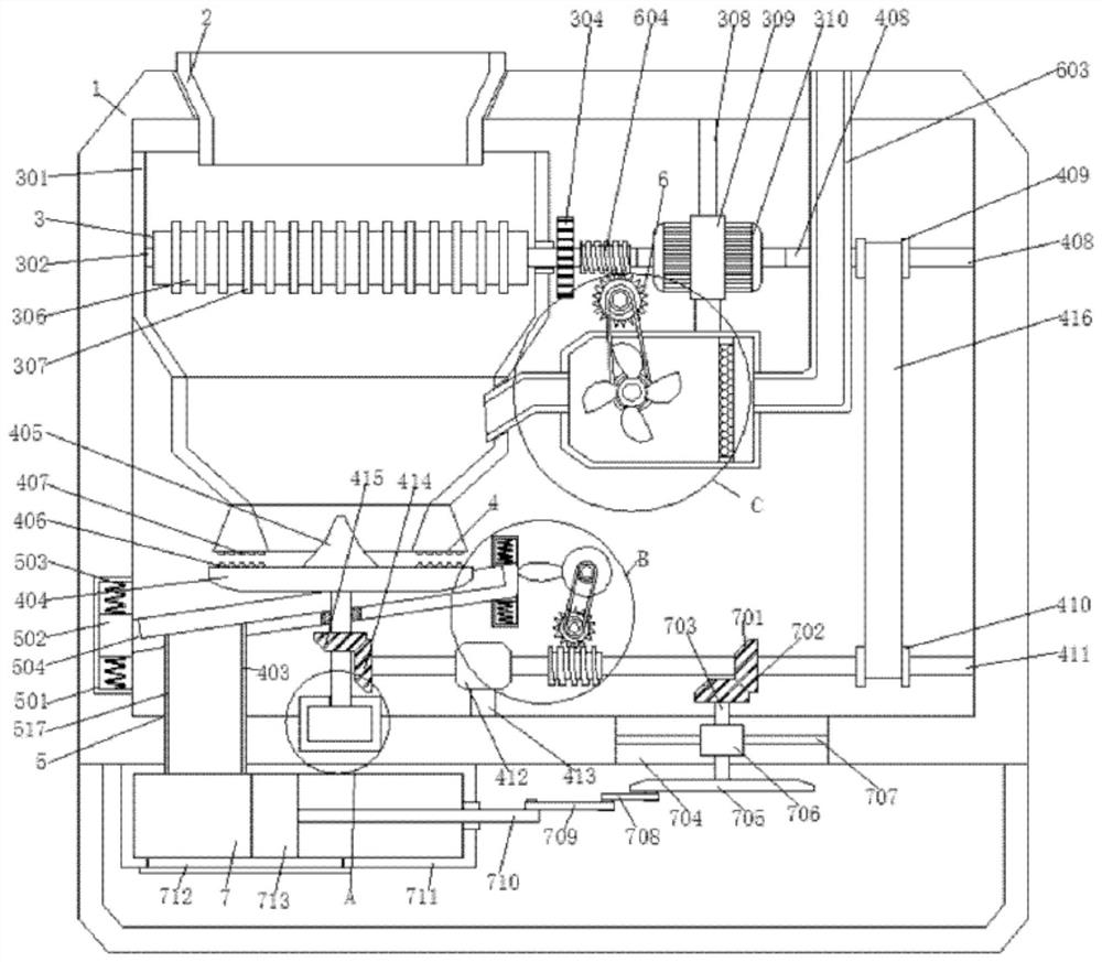 Treatment mechanism and method for waste PVC plastic water pipe preliminary secondary machining