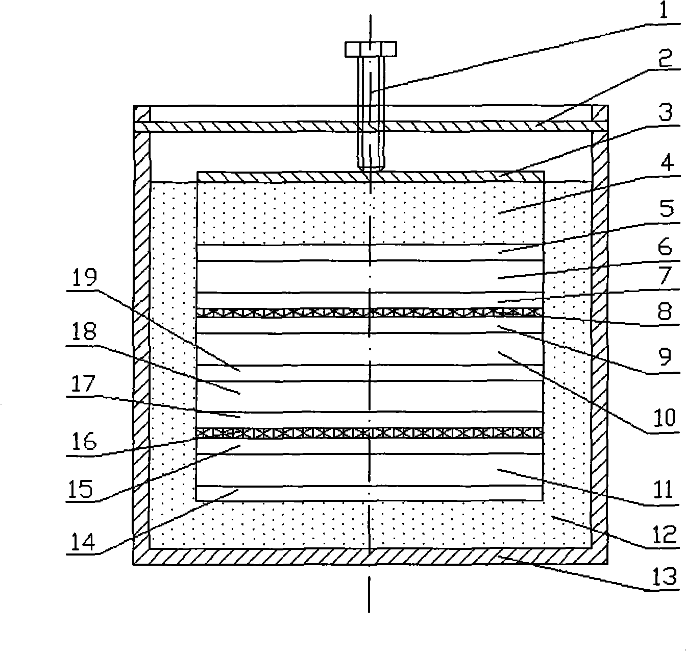 Quasi-stable state method solid body thermal conductivity measurement instrument