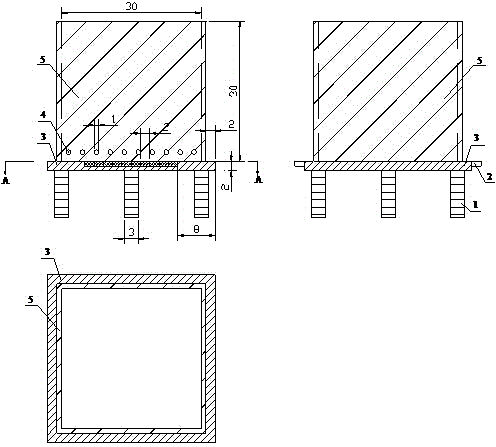 Test bed for measuring compaction characteristics of coal seam roof caving natural renewal