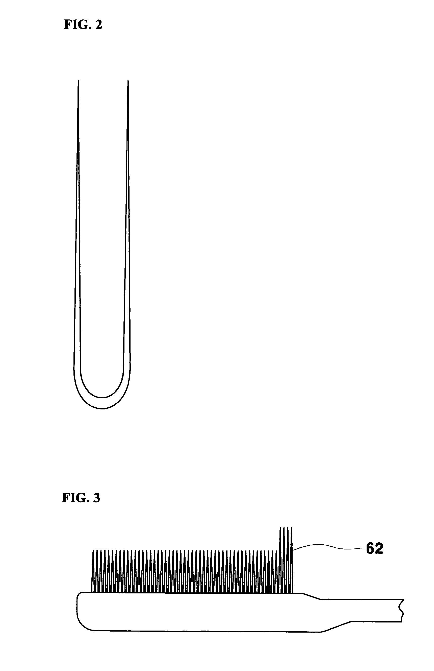 Toothbrush having needle-shaped bristle tapered at one end and manufacturing method thereof