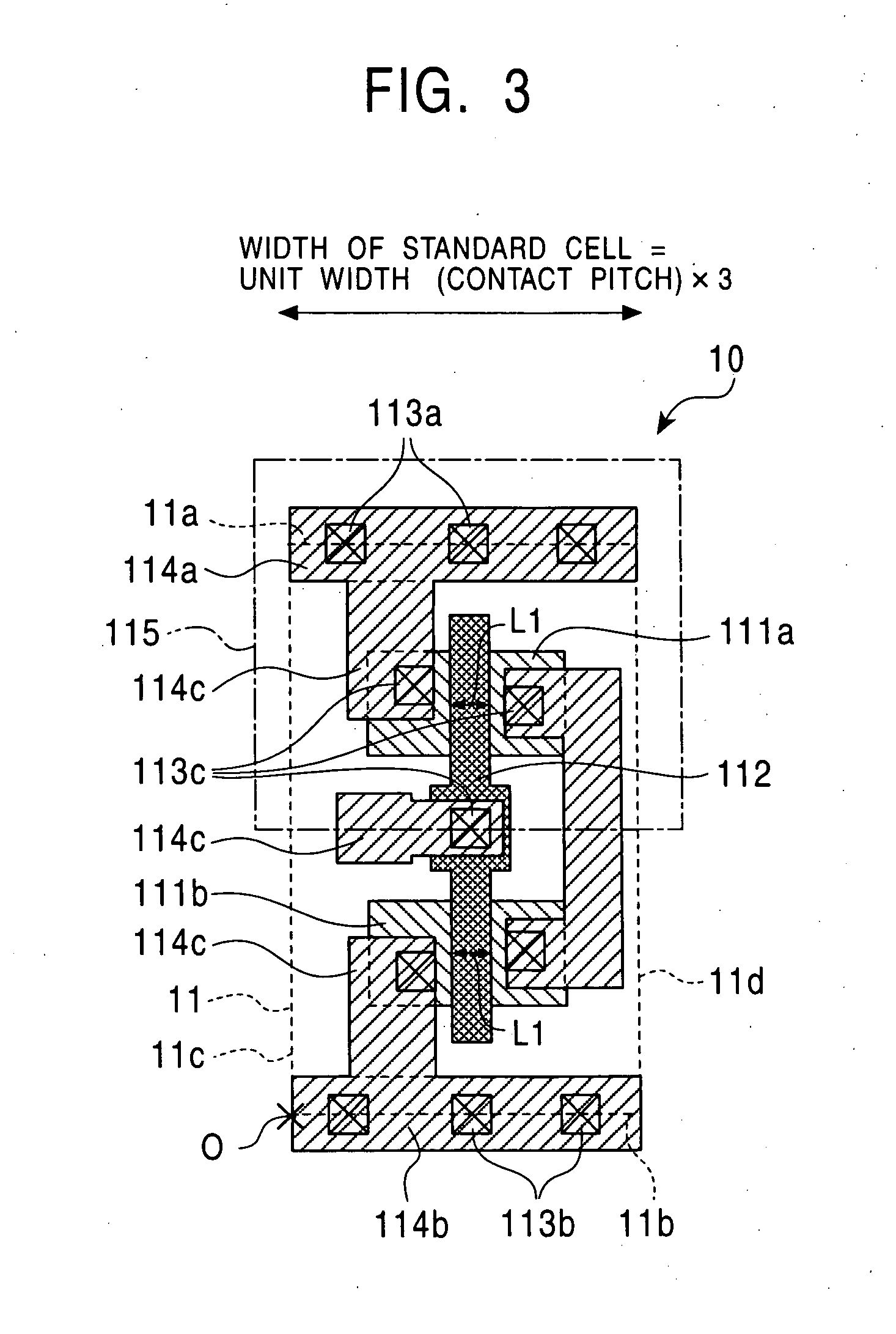 Layout method of semiconductor integrated circuit, layout structure thereof, and photomask for forming the layout structure