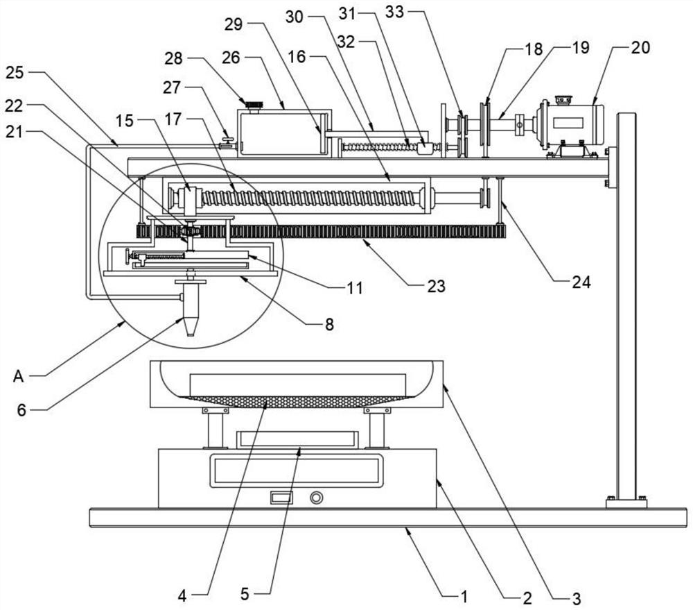 Spraying extrusion structure and water absorption capacity detection equipment for makeup cotton production