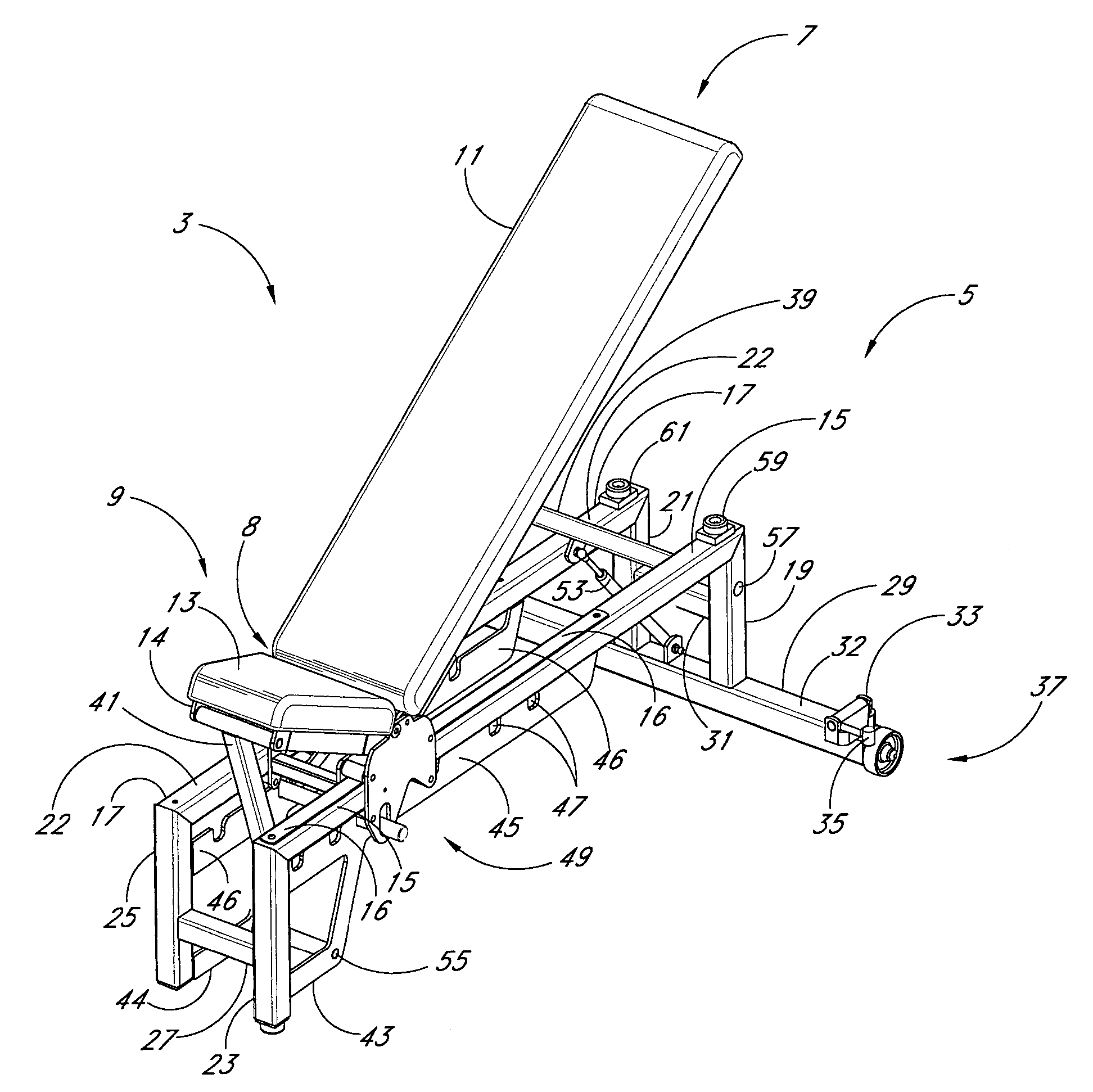 Adjustable bench