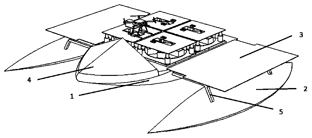 Maritime patrol equipment of unmanned aerial vehicle carried on unmanned ship and use method thereof