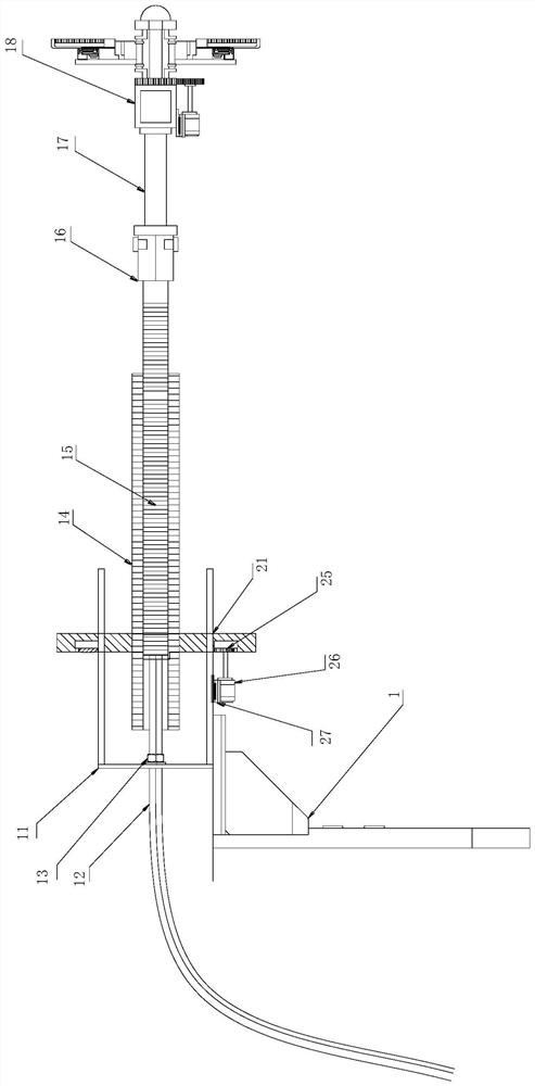 Bamboo forest deep spraying device for garden irrigation