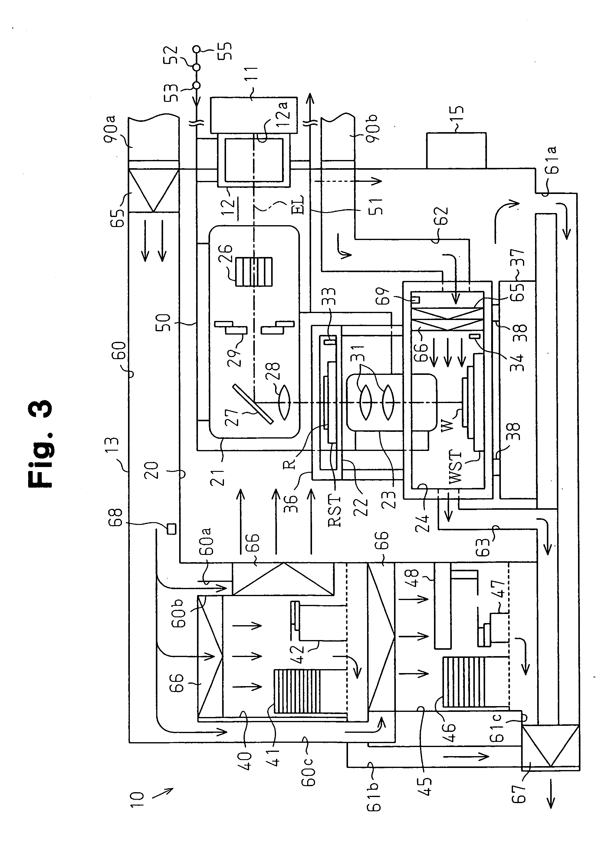 Filter apparatus, exposure apparatus, and device-producing method