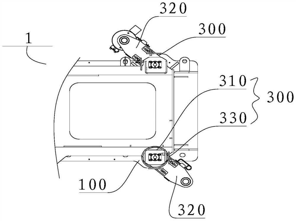 Locking assembly and operation machine