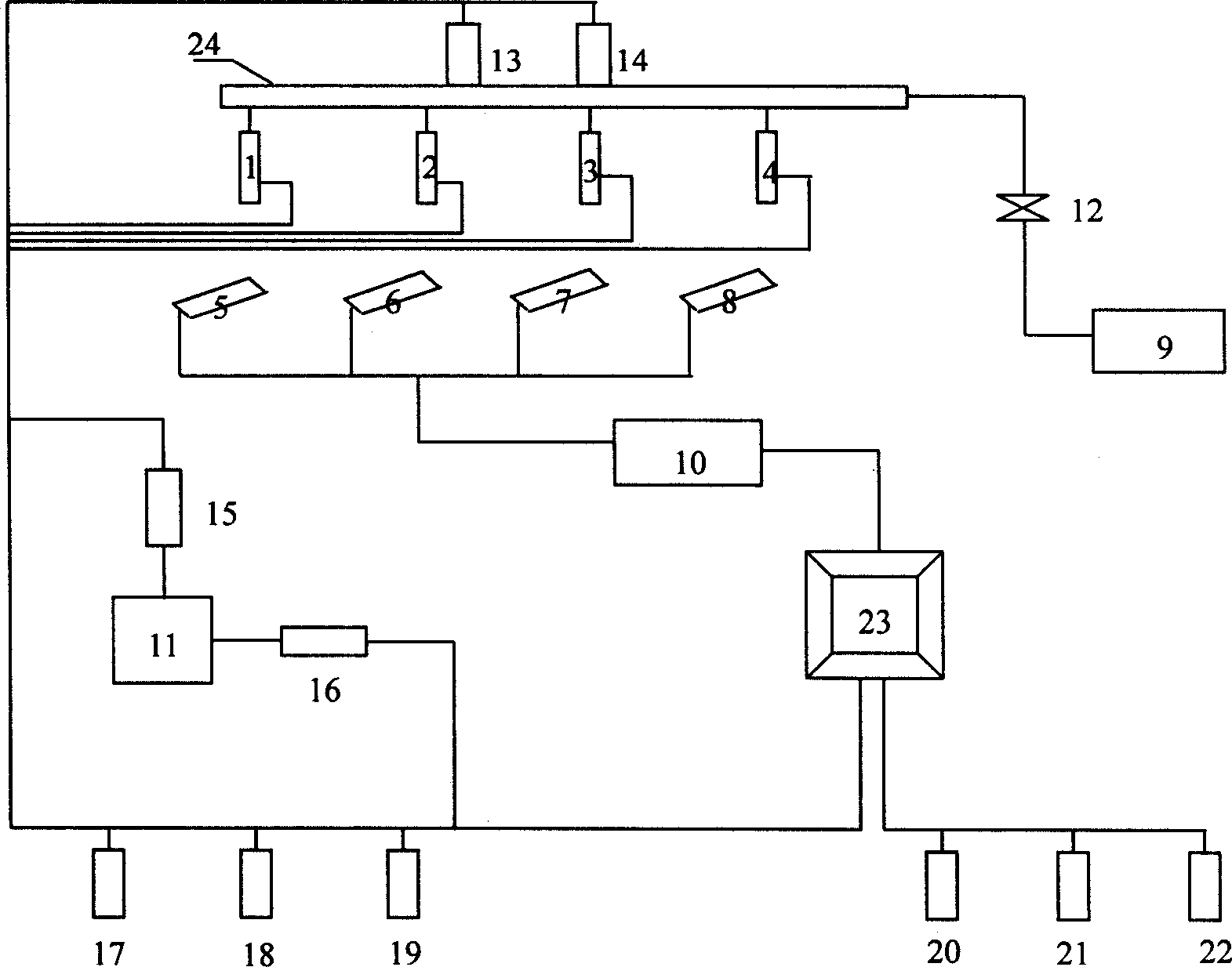 Multipoint sequential injection control system of gas fuel