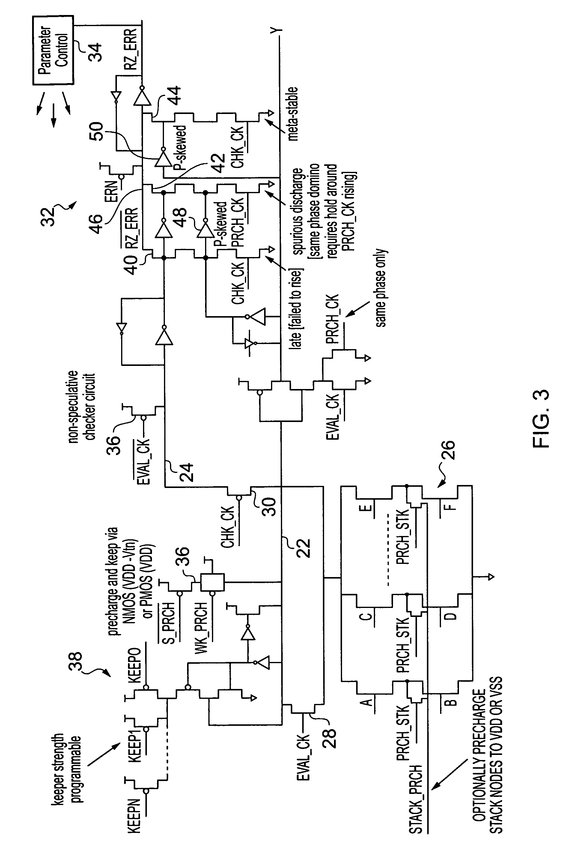 Error detection in precharged logic