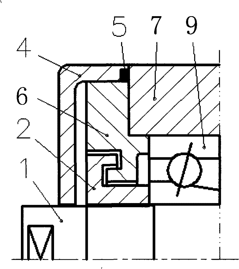 Air sealing construct design for electric main shaft of oil grease mill