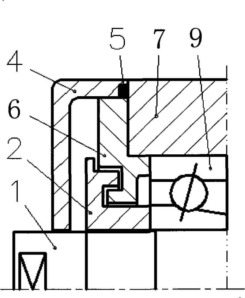 Air sealing construct design for electric main shaft of oil grease mill