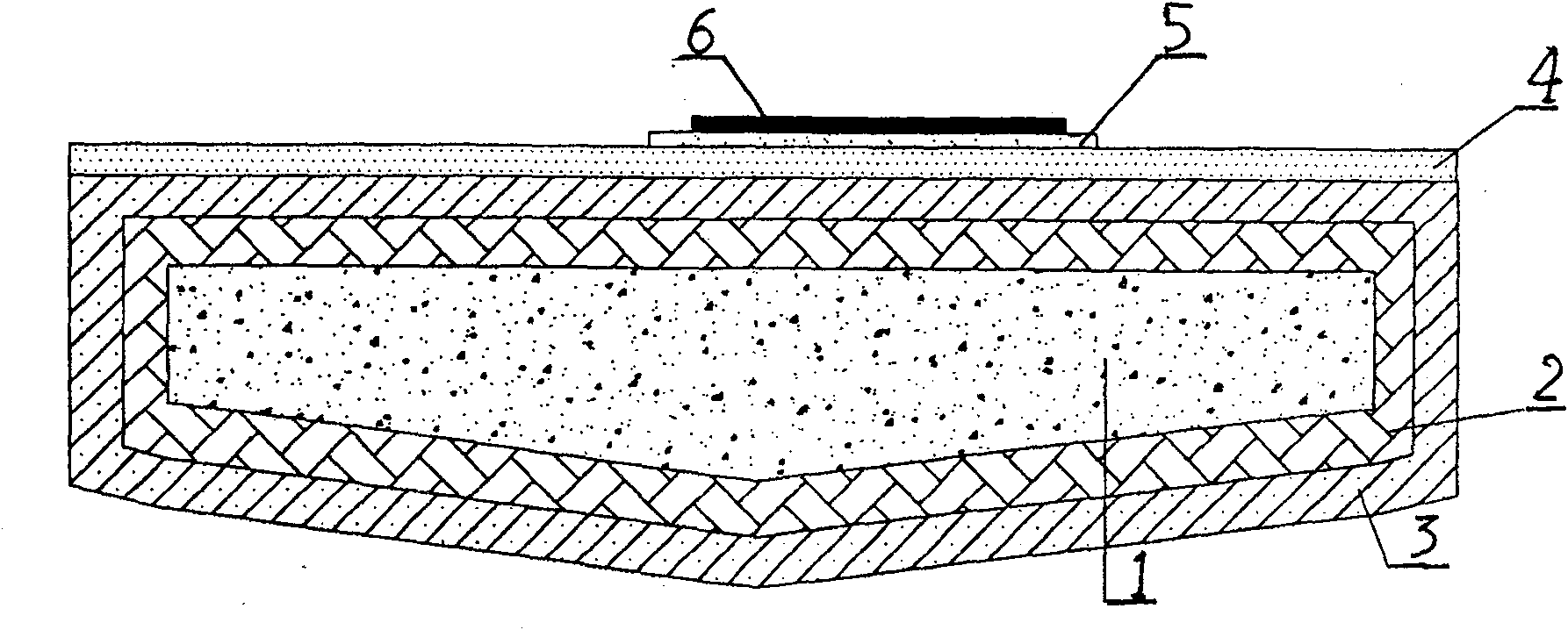 Multicolor composite material well cover and production process thereof