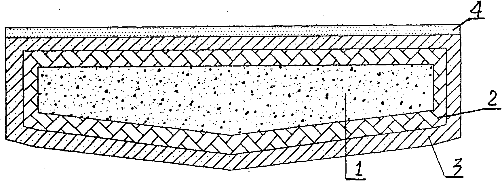 Multicolor composite material well cover and production process thereof