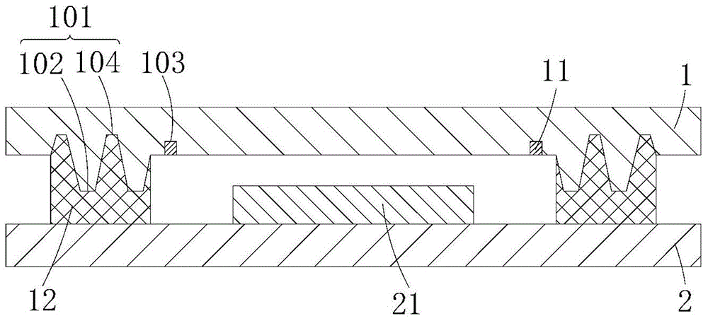 OLED packaging structure and OLED packaging method