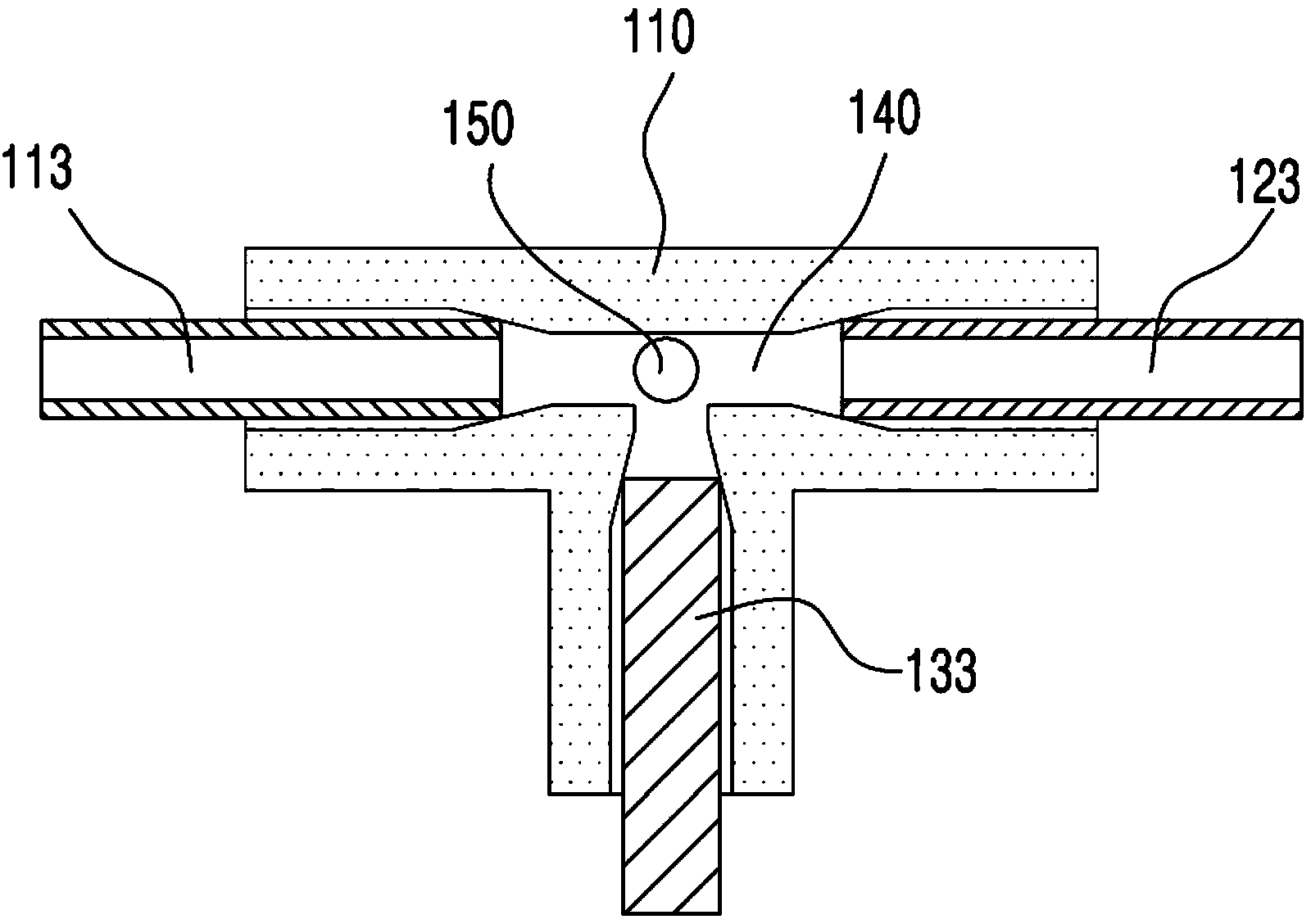 Total contact fluorescence detection pool for capillary electrophoresis