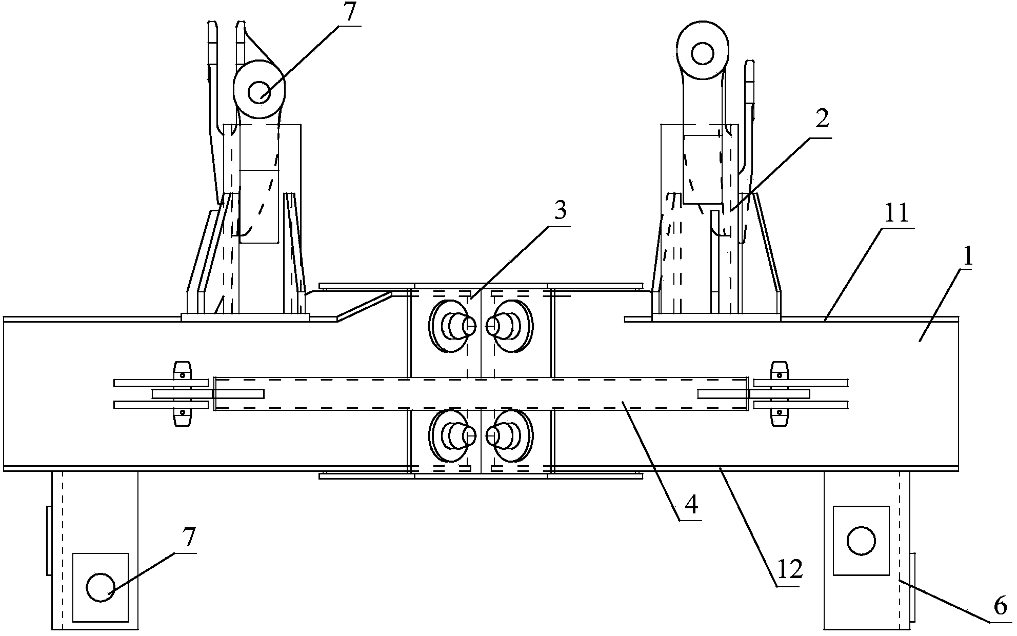 Tower crane and switch base thereof