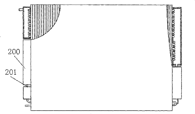 Vapor-liquid separation method for vertical condenser and condenser