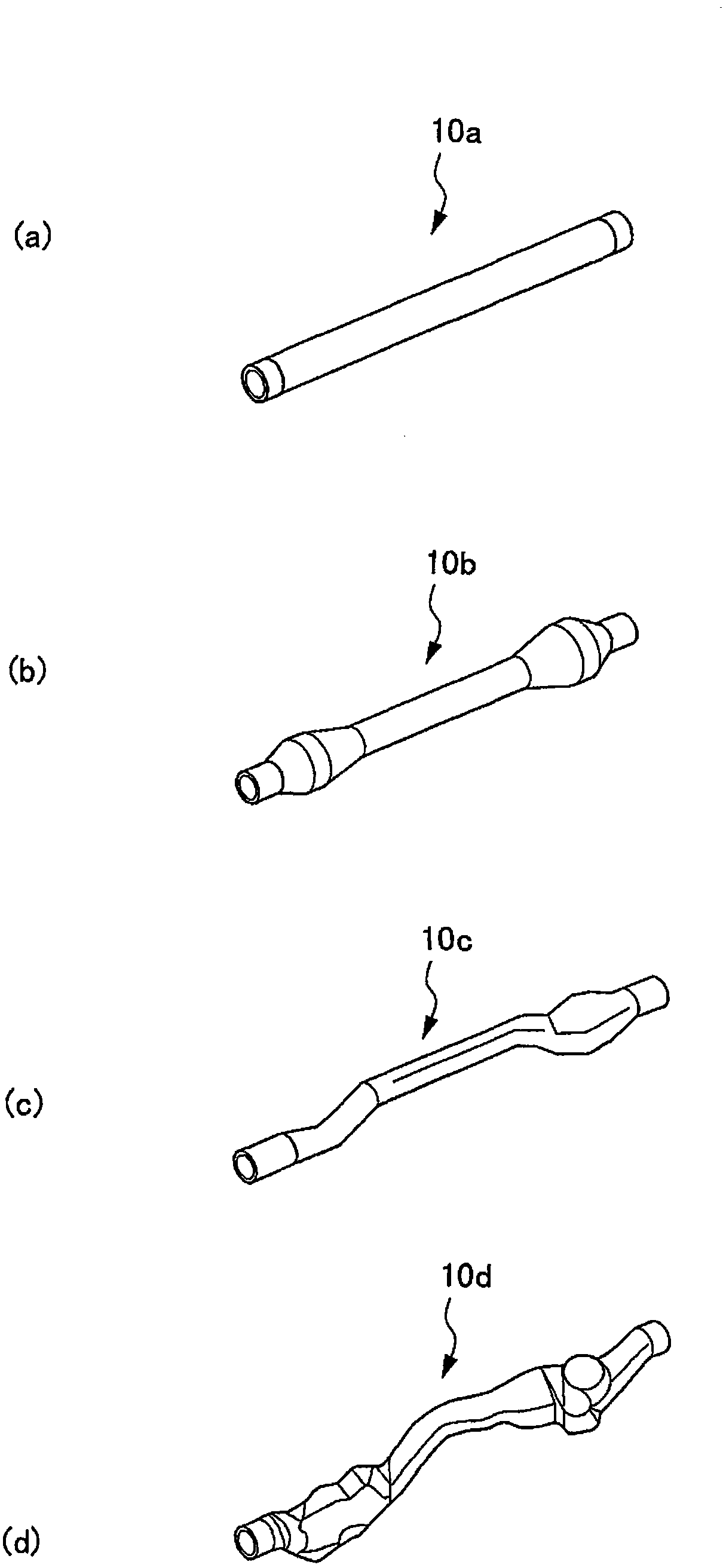 Hot bulge forming die apparatus