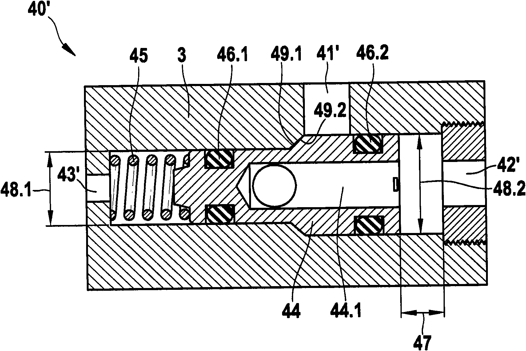 Control valve for a vehicle brake system and vehicle brake system comprising such a control valve