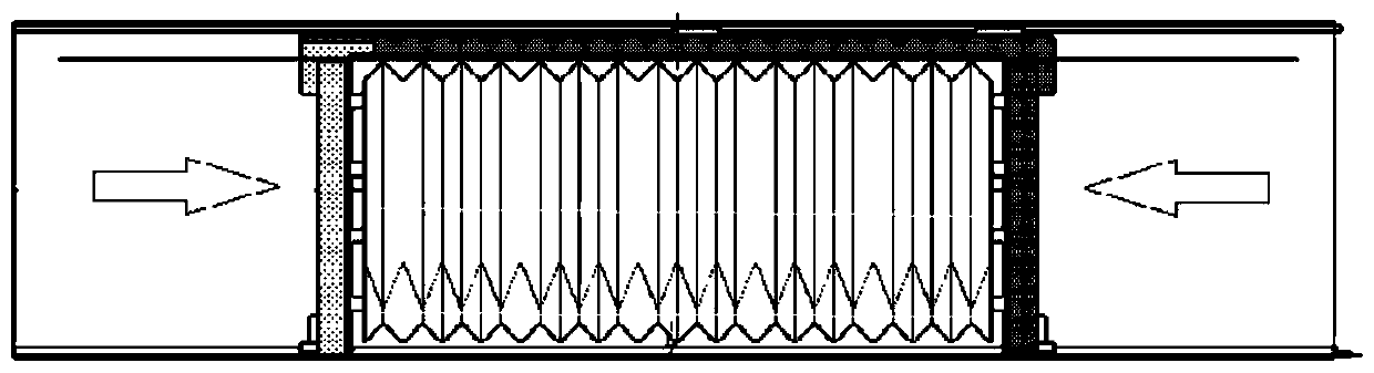 Novel fuel bunker with axial limiting and compressing function