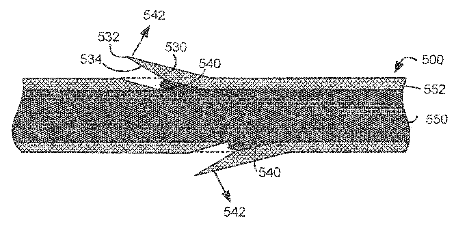 Composite self-retaining sutures and method